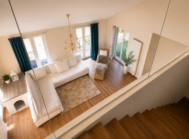 Blick in das Wohnzimmer