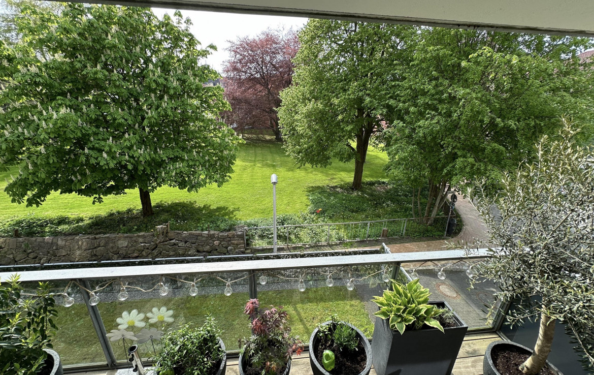 Blick vom Balkon