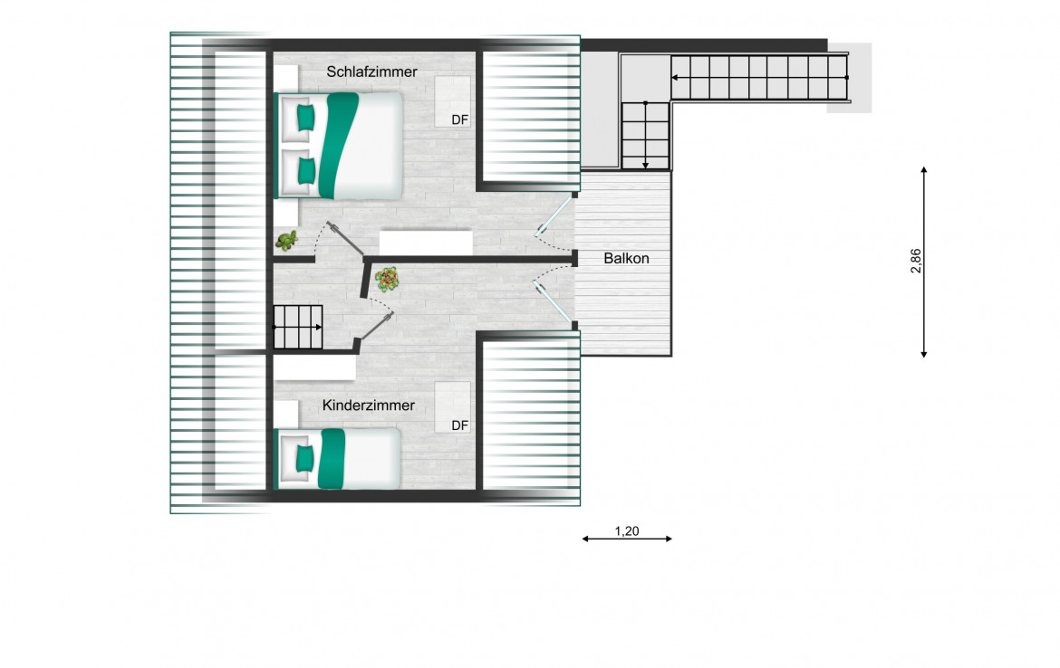Grundriss Dachgeschoss