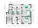 Möglicher Grundriss Wohnung Nummer 9 als 4 Zimmer