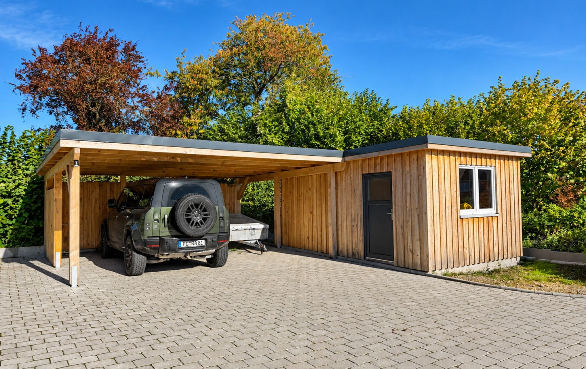Carport und Abstellraum